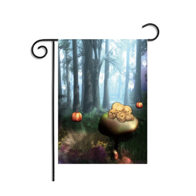 

Halloween Pumpkin Custom Weatherproof Decoration Garden Flag 9 Sytles Printed Decorative Hanging Banner