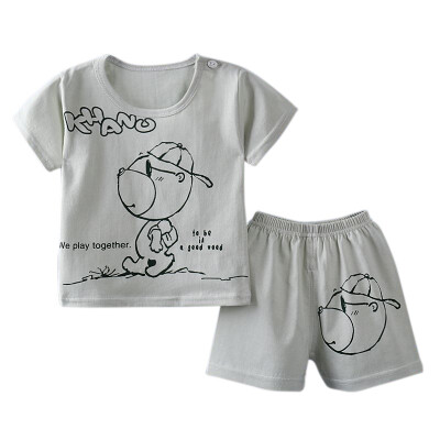 

Summer Children Girl Clothing Set Cartoon Short-Sleeved Shirts Shorts Baby Boy Girl Suits New Explosions