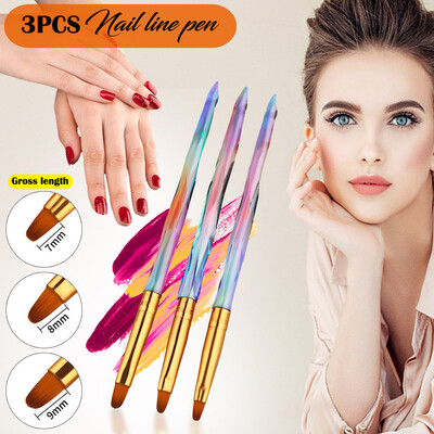 

Gobestart 10pcs Colorful Nail Art UV Gel Polish Design Dot Painting Detailing Pen Brushes