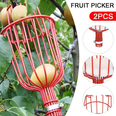 

345x145cm Home Fruit Picker Harvester Basket with Cushion Garden Fresh Fruit Picker