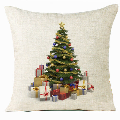 

Tailored Xmas Christmas Tree Sofa Bed Home Decoration Festival Pillow Case Cushion Cover