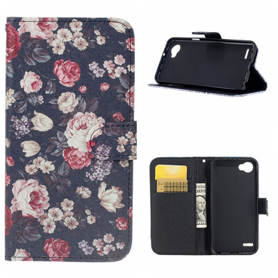 

MOONCASE LG Q6 G6 Mini painted holster - black floral