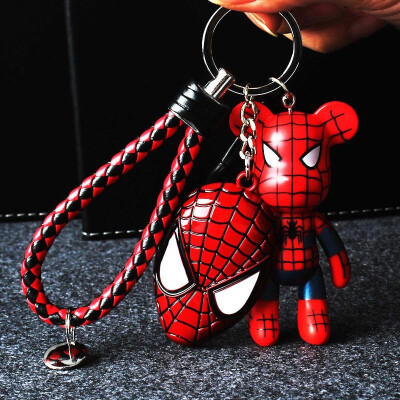 

Manufacturer Bear Keychain Creative Lady Batman Car Bag Pendant Promotional Gifts Small Gifts Wholesale Gypsophila Red&White