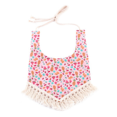 

Drop Shipping Colorful Newborn Unisex Baby Soft Bibs Burp Cloths Lovely Striped Tassels Feeding Baby Bibs