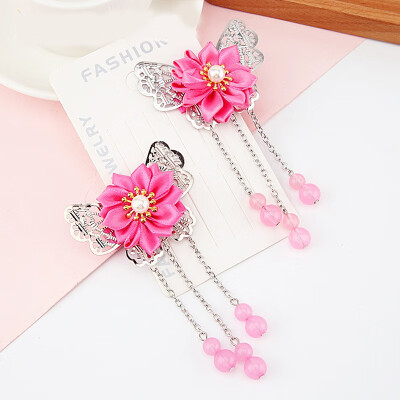 

Cute Hair Accessories Baby Girl Floral Tassel Design Headband Fashion Toddler Hair Pin Hair Accessories