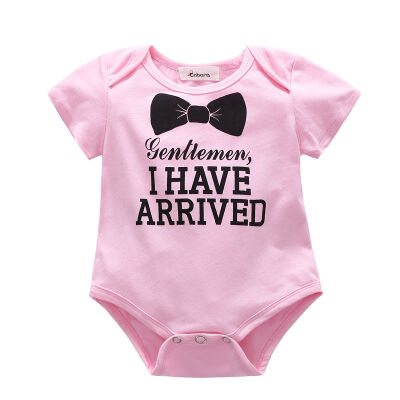 

Newborn Baby Bodysuit Letter Print Baby Boys Girls Clothes Bodysuit Jumpsuit Clothing Outfit 0-12Months