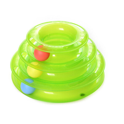 

Siaonvr Cat Toy 3 of Interactive Play Circle Track with Moving Ball Satisfies Cats Hunt