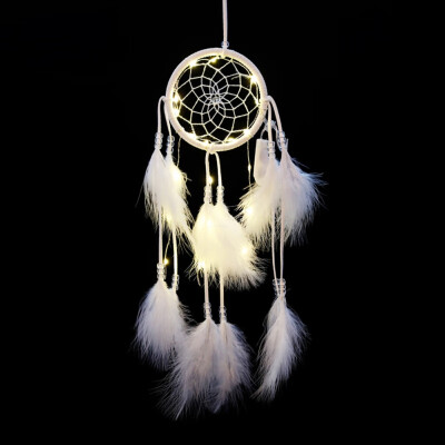 

Nordic Style Kids Decor Wind Chimes Led Lighting Dream Catcher Dreamcatcher Girl Room Bell Bedroom Romantic Hanging Decoration