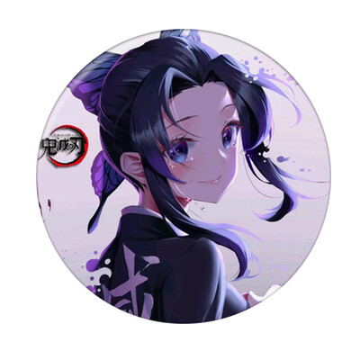 

Anime Demon Slayer Kimetsu No Yaiba Anime Cartoon Round Tinplate Badge Collectible Brooch Bag Accessory