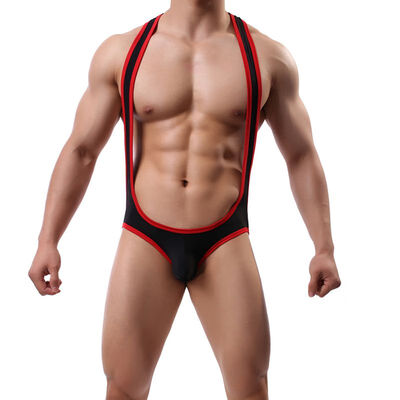 

Mens Ice Silk One Piece Singlet Struggles Man Bodysuit Leotard Male Soft Underwear Shapers New Fashion 2019