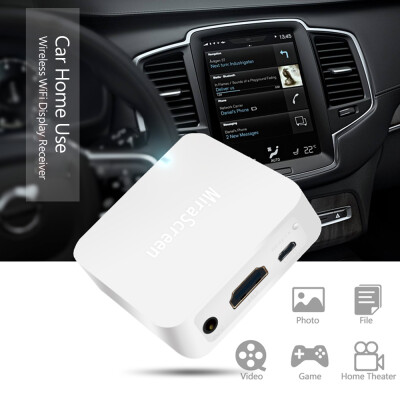 

MiraScreen X7 Wireless WiFi Display Receiver 1080P WiFi Mirror Box Miracast Airplay DLNA Mirroring HD AV Out Car Home Use