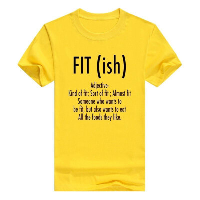 

Fit ish Word Definition - Funny Workout Fitness Men Cotton T-Shirt