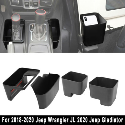 

Black Interior Storage Box Organizer For Jeep Wrangler JL Gladiator 2018-2020
