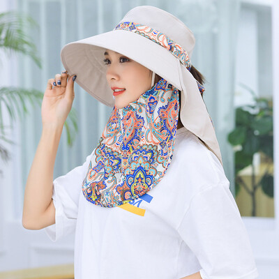 

Anti-UV Sun Hat Sunscreen Foldable Joker Summer Outdoor Tea Picking Travel Hat Lady Sun Hat