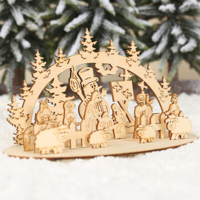 

Gobestart High Quality Beautiful New Merry Christmas Wooden Ornaments Decoration For Home