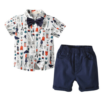 

Baby Boys Suits 2019 Summer Single Breasted Shirts Vest Pants 2Pcs Set Boys Formal Wedding Wear Children Clothing