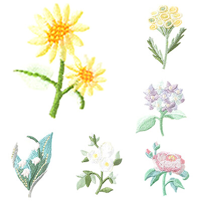 

Embroidered Flower Cloth Patches Iron-on Sew-on Decorative Hat Vest Jeans Backpacks Clothes DIY Accessory Decor