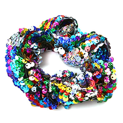 

Cute Girl Sequins Design Elastic Hair Accessory Band Rope Ponytail Holder Headbands