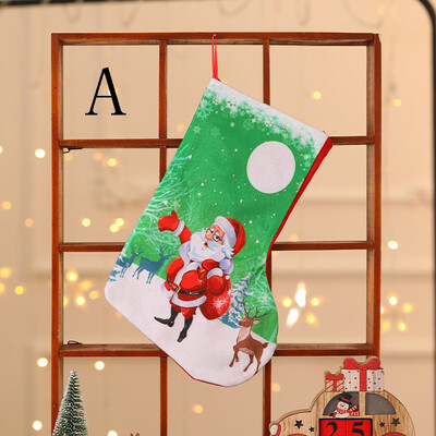 

Gobestart Christmas Stockings Mini Socks Santa Candy Gift Bag Christmas Tree Decorations