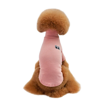 

2017 Pet Dog Hoodie Solid High Collar Thickening Cotton T-Shirt Puppies Body Winter Pets Clothes Pet Warm Coat roupa de cachorro