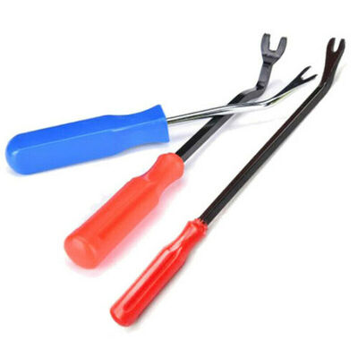 

3pc Car Door Upholstery Remover Pry Bar & Panel Trim Clip Removal Plier Tool Set