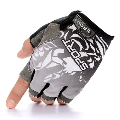 

A Pair New Summer Breathable Thin Section Ice Silk Half Finger Gloves Outdoor Mountaineering Riding Sports Fingerless Gloves
