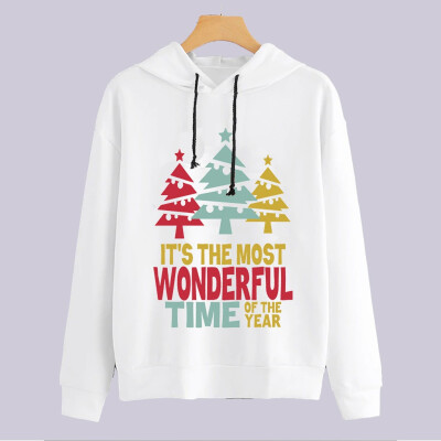 

Tailored Fashion Women Casual Loose Long Sleeve Christmas Print Sweatshirt Tops