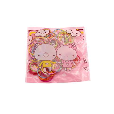 

Childrens Rubber Band 100 Pcs Mixed Color Women Girl Elastic Hair Accessory Band Rope Ponytail Holder Headbands
