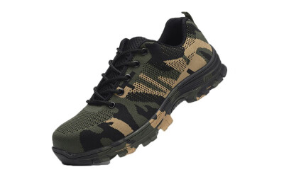 

Safety Shoes Working Outdoor Fahion Men Steel Toe Cap Camouflage Army Puncture Non-slip Platform Anti-puncture Boots