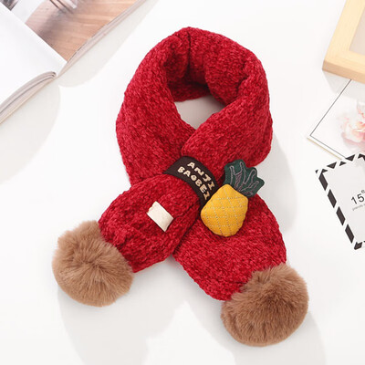 

Cloth & Cotton Fabric Fashion Scarf Winter Baby Warm Pineapple retro scarf Birthday gift Suitable For Various Occasions