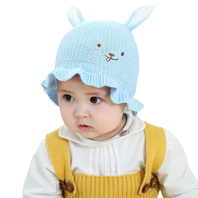 

Cute Toddler Kids Hat Girl Boy Baby Infant Winter Warm Crochet Knit Hat Beanie Cap Blue Pink