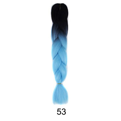 

Gobestart 1PC New Fashion Womens Gradient Long Braid Wavy Party Wigs