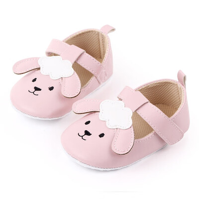 

Baby Girl Breathable Cartoon Rabbit Print Anti-Slip Casual Sneakers Toddler Soft Soled Walking Shoes Baby Shoes Size 6-12 months
