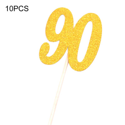 

10PCS Digital Cake Insert Cake Decorator Anniversary Party Decoration Festival Party Supplies
