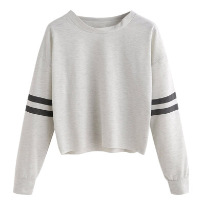 

New Autumn Woman thin sweatshirt Long sleeves Brief Harajuku Girl Light O-neck Pullovers Tops