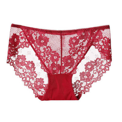 

ROPALIA 8 Colors 2 Styles Sexy Lace Panties Women Sexy Lingerie Thongs Soft Breathable Briefs Translucent Seamless Cotton Panty