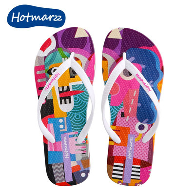 

hotmarzz non-slip printed flip-flops women flip-flops beach shoes