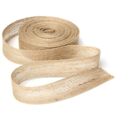 

10Mroll Natural Jute Burlap Wreath Craft Wrap Hessian Ribbon Table Flag Wedding Home Supplies Gift Cake DIY Accessories