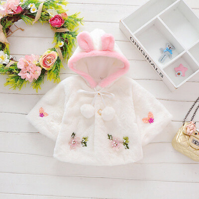 

New Baby Toddler Girls Clothes Winter Warm Infant Fur Coat Princess Outerwear Cloak Jacket Kids Cute Coat Clothes