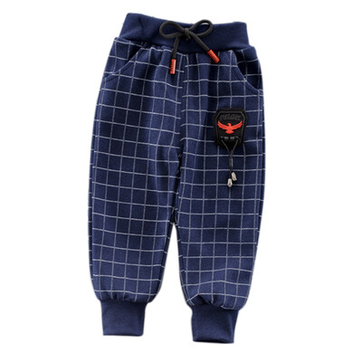 

Autumn Baby Boys Soft Plaid Pants Casual Trousers Toddler Stretchy Bottoms