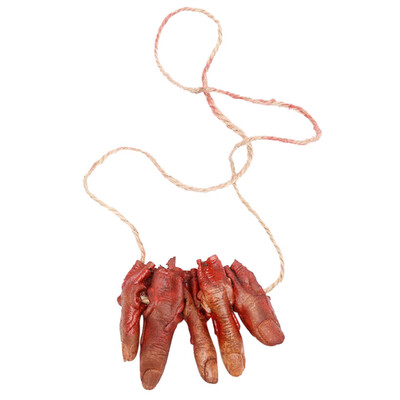 

Toponeto Halloween Decoration Scary Bloody Fake Latex Arm Hand Foot Heart Brain Finger