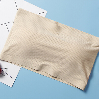 

White Black Breathable Solid Boob Tube Tops Women Removable Chest Pad Simple Soft Lingerie Crop Wrap Top Underwear Bra New