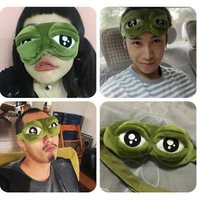 

3D Cartoon Sleep Mask Frog Eye Cover Eye Blindfold Sleeping Make Kids Adult Fun