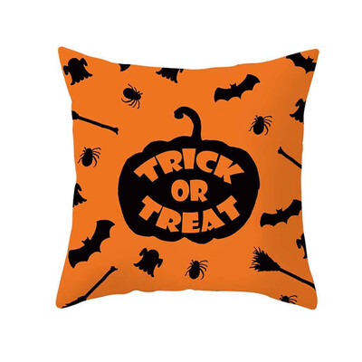 

〖Follure〗Halloween Ghost Witch Pumpkin Throw Pillow Case Magical Cat Cushion Cover Decor