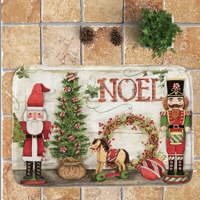 

Gobestart Merry Christmas Welcome Doormats Indoor Home Carpets Decor 40x60CM