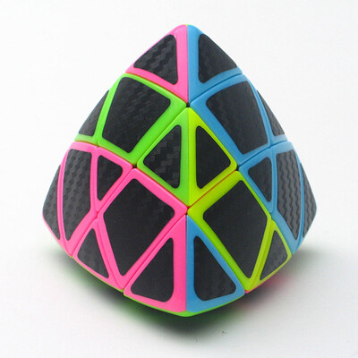 

YIWULAZONGZI Cube Carbon Fiber Sticker Magic Cube 3X3 Twisty Puzzle Cube Toy