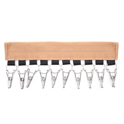 

10 Clips Hat Rack Portable Fabric Travel Door Hanger System Organizer Self Adhesive Foldable Cap Closet Holder Storage Drying