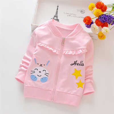 

Children Hoodies Sweatshirts Boys Girl Kids Cartoon Print Zipper Cotton Tops Baby Boys Casual Spring Autumn Clothes