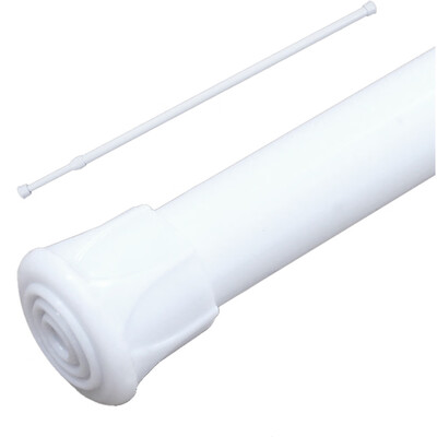 

Gobestart Spring Loaded Extendable Telescopic Net Voile Tension Curtain Rail Pole Rod Rods