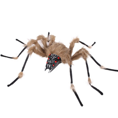 

Halloween Plush Black Spider Halloween Decoration Festival Simulated Supplies Horror Prank Toys Decoration Realistic Prop